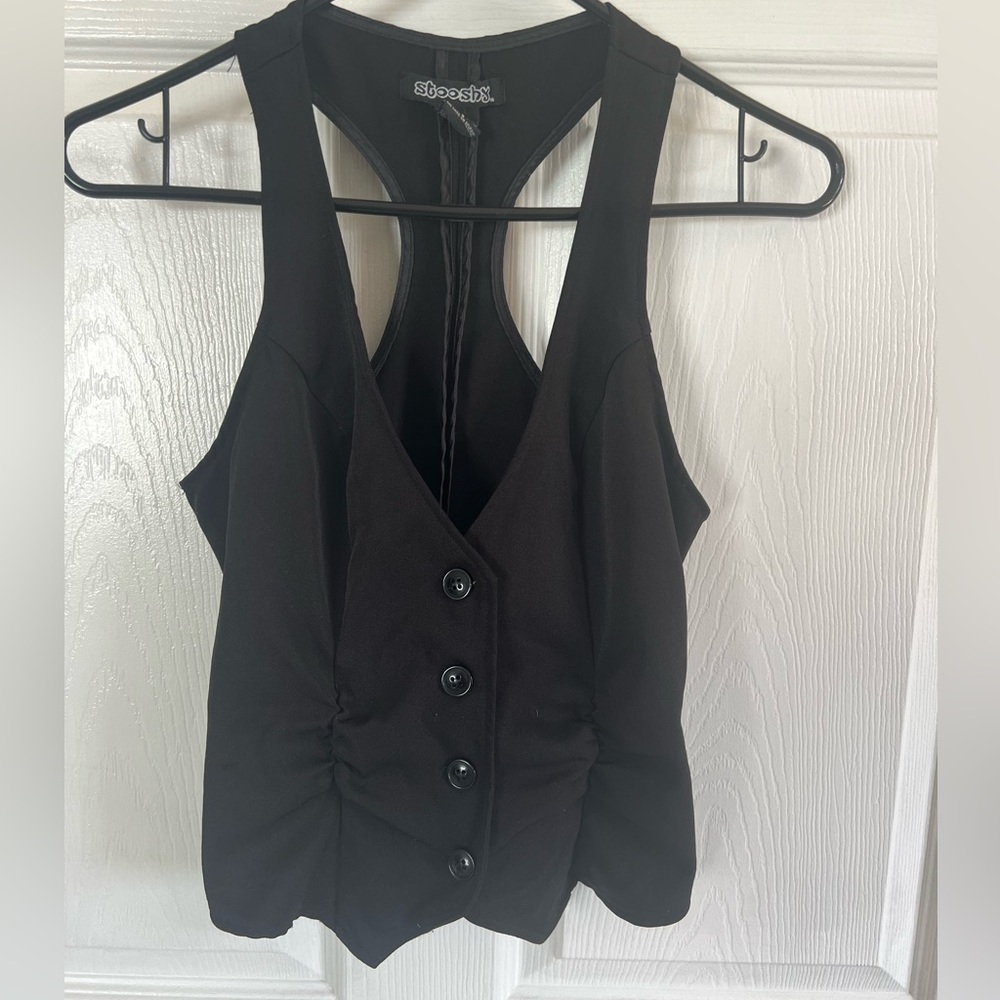 Black vest women , size small
